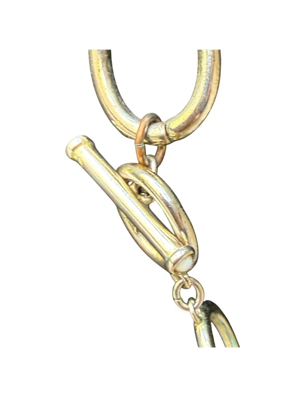 Banana Republic Necklace Statement Y2K Chunky Chain Silver Tone 18 inches - Picture 3 of 7